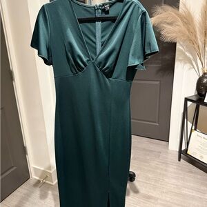 SHEIN Deep Green Midi Dress